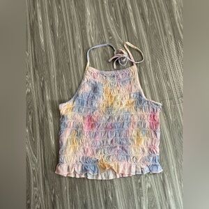 American Eagle women's small multi-colored thin halter top